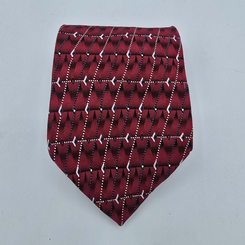 Necktie Mens Vintage Hill and Archer Tie Silk/ Red, Multicolor / Size 57 x 4in